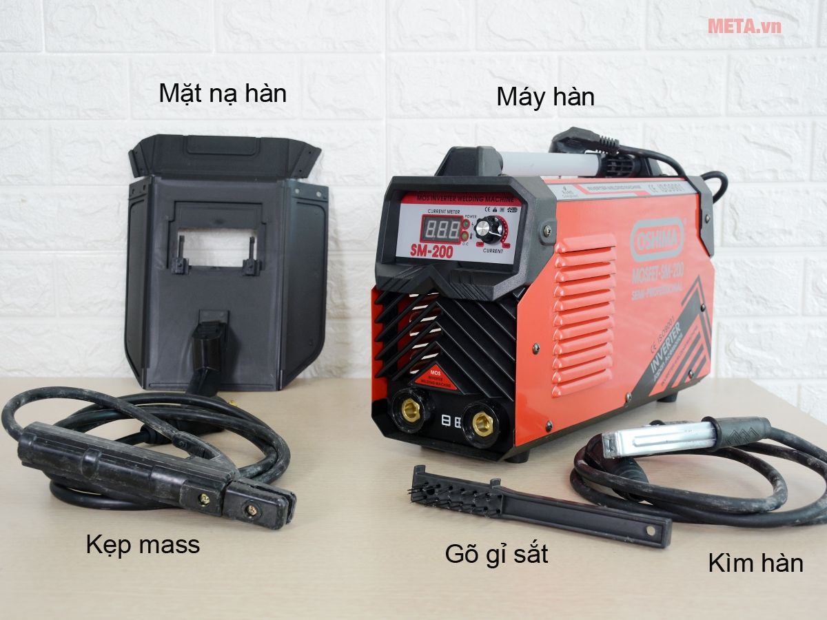 Trọn bộ sản phẩm máy hàn Oshima Mosfet SM-200