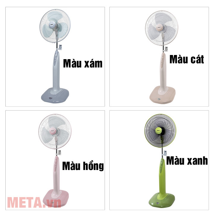 quạt cây Hatari HF-P18R1 sở hữu 4 gam màu trẻ trung để người dùng tùy chọn