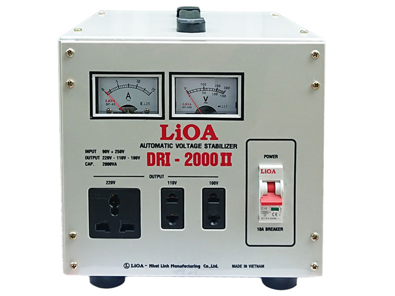 Ổn áp 1 pha Lioa 2KVA DRI-2000 II