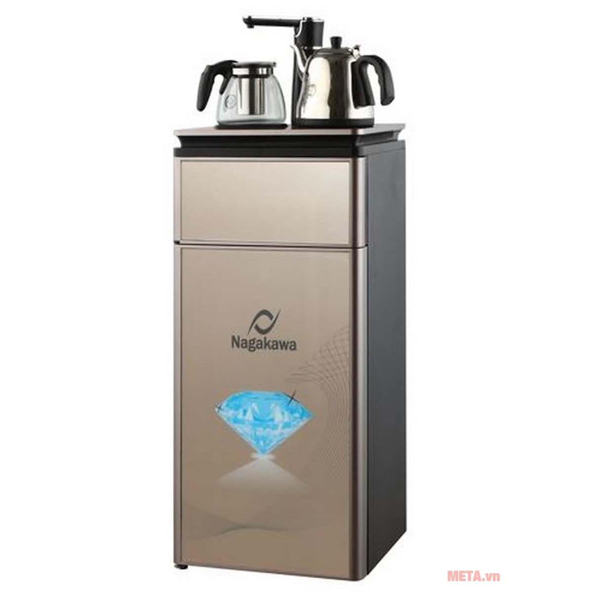 Cây nước nóng lạnh Nagakawa màu vàng