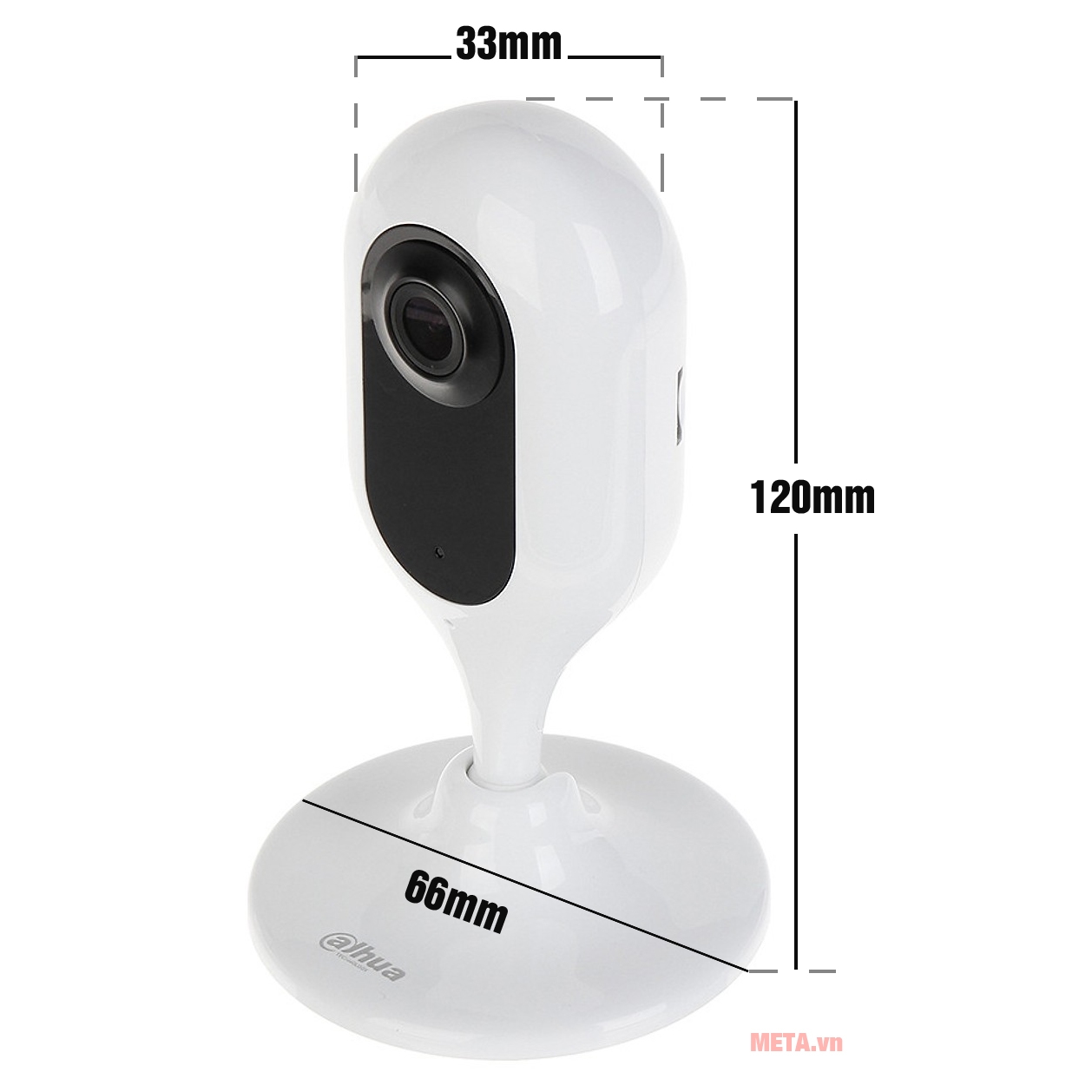 Kích thước camera Imou Dahua IP Wifi 1 MP IPC-C12P