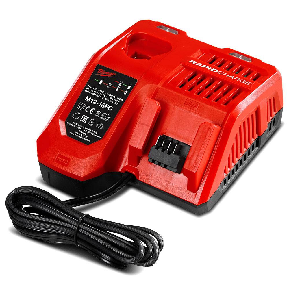 Sạc nhanh Pin Milwaukee 12V, 18V M12-18FC