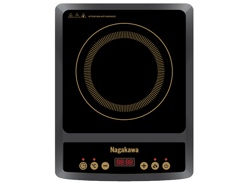 Bếp từ đơn Nagakawa NAG0706 (1800W) - Tặng nồi lẩu - Hàng Chính Hãng
