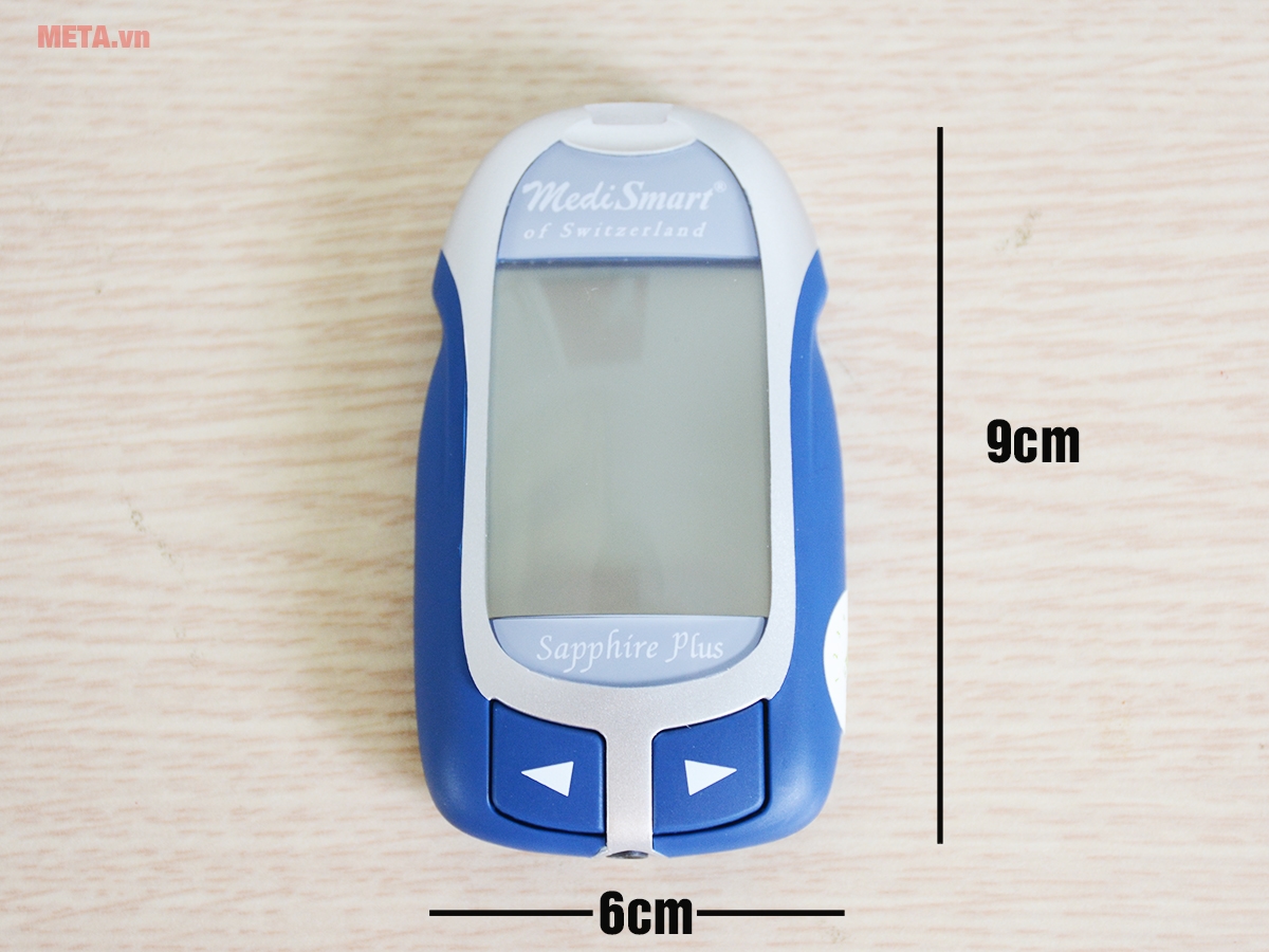 Kích thước máy đo đường huyết Kích thước máy
