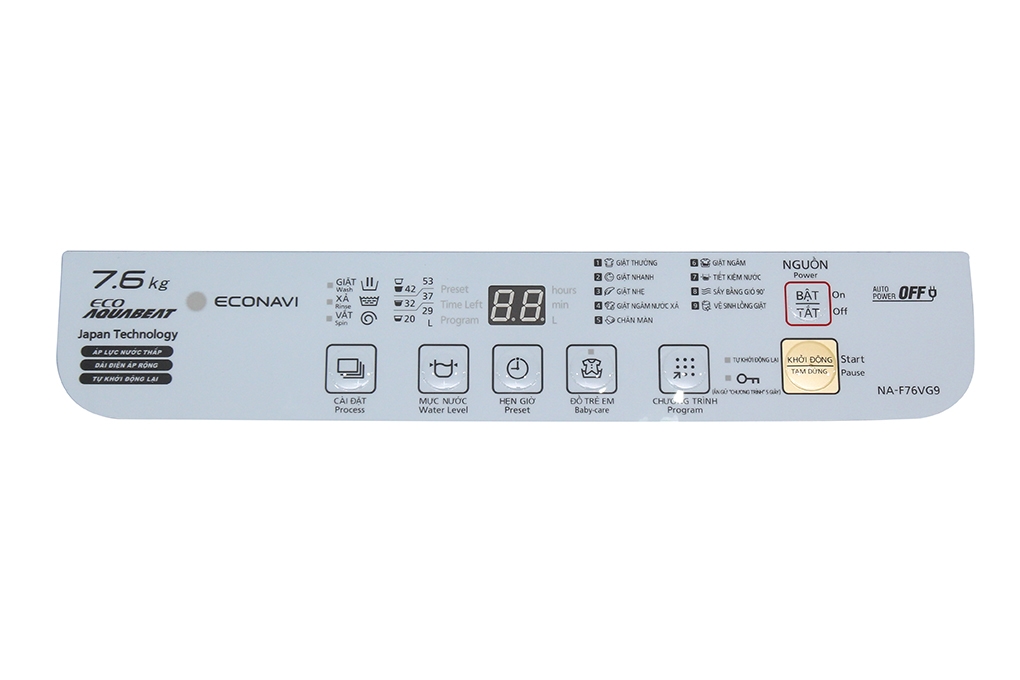 Máy giặt Panasonic NA-F76VS9HRV 7,6kg