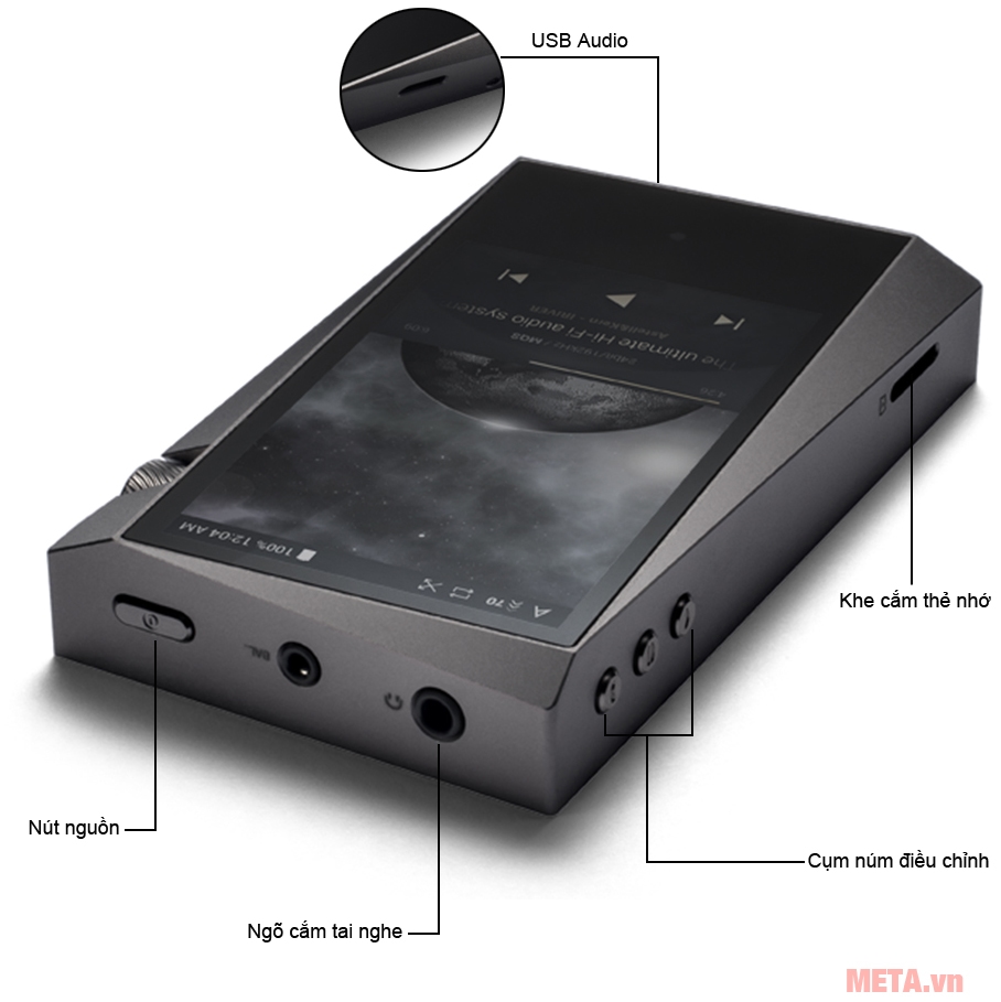 Cấu tạo máy nghe nhạc hi-end Astell & Kern A&norma SR15