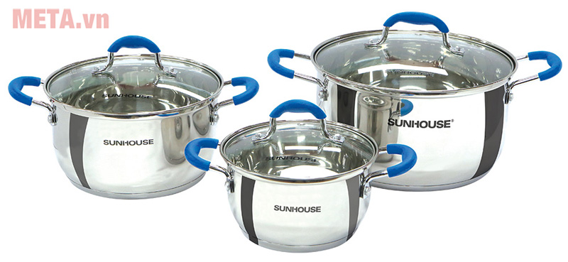 Bộ nồi inox 5 đáy