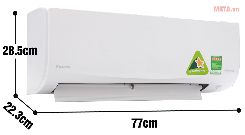  Kích thước cục lạnh điều hòa Daikin Inverter 21000BTU FTKQ60SVMV
