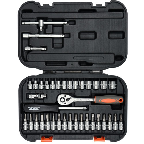 Bộ tuýp tay vặn 1/4" 38 chi tiết STHOR-58640