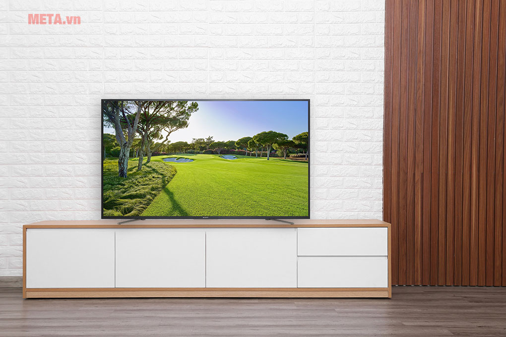 Màn hình lớn 55 inch, phù hợp với không gian phòng khách, phòng họp...