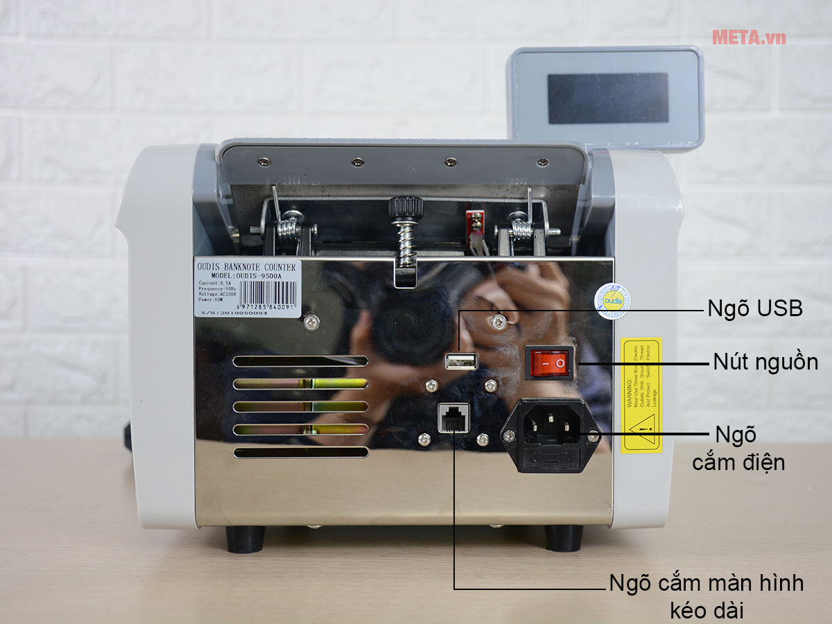 Máy đếm tiền OUDIS 9500A dễ dàng sử dụng