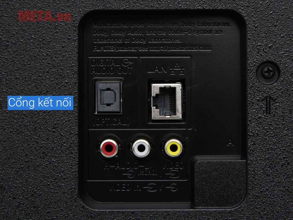tivi Sony KDL 43W660G có các cổng kết nối với các thiết bị ngoại vi