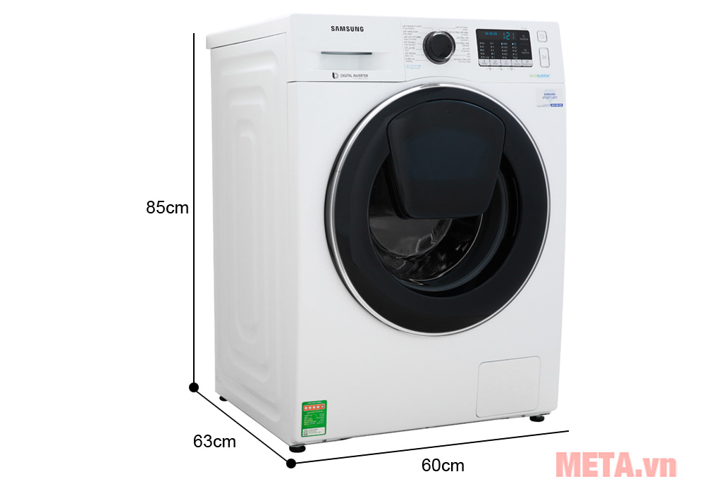 Kích thước của máy giặt