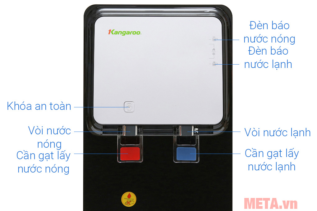 Cây nước nóng lạnh RO 5 cấp lọc Kangaroo KG61A3