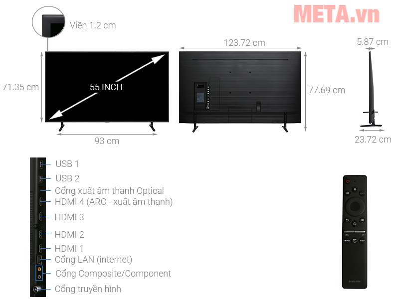 Tivi Samsung UA55RU8000KXXV