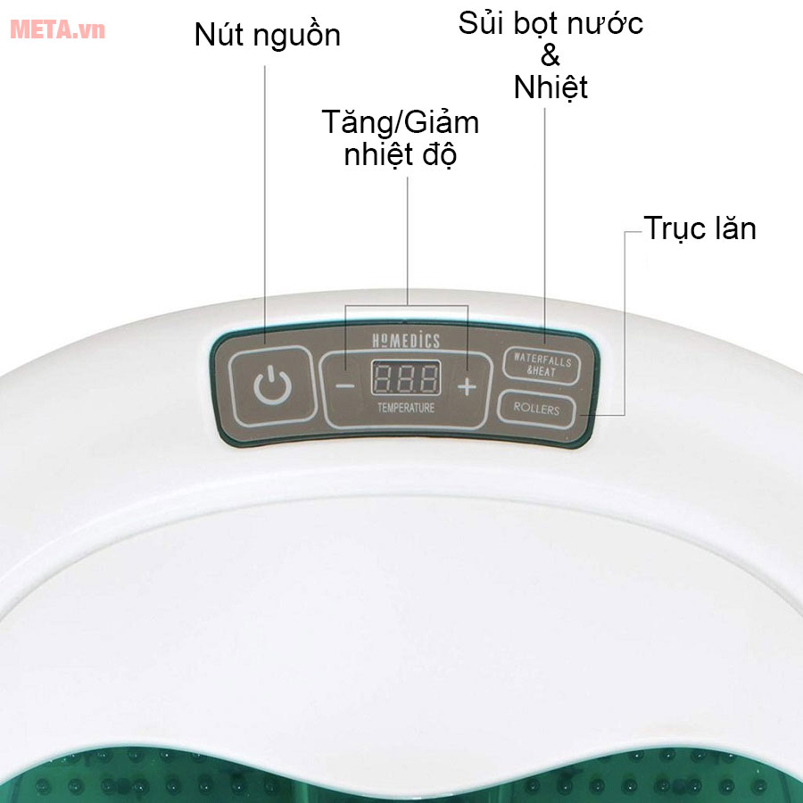 Bồn ngâm chân cao cấp con lăn tự động HoMedics FB-650