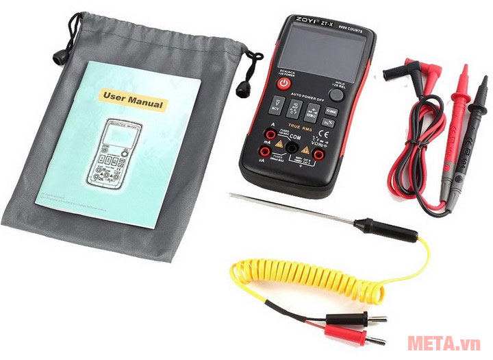 Bộ phụ kiện đi kèm đồng hồ vạn năng điện tử Zoyi ZT-X (True MRS)