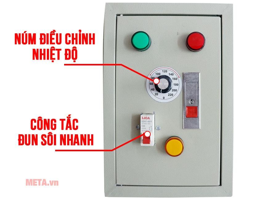 Bảng điều khiển dễ dàng thao tác điều chỉnh nhiệt độ