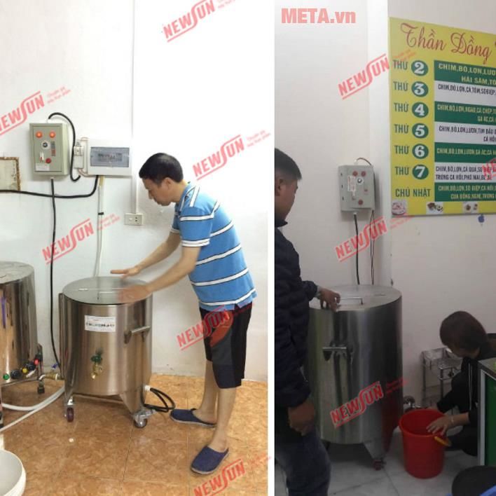 Nồi nấu cháo công nghiệp 150 lít