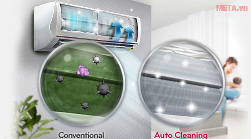 Điều hòa Casper 2 chiều Inverter GH-09TL22 tích hợp chức năng tự vệ sinh