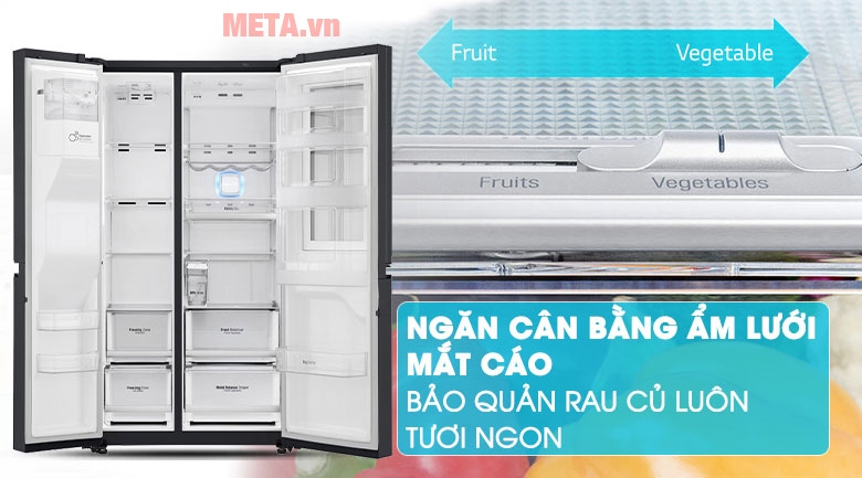 Tủ lạnh LG GR X247MC có ngăn rau củ FRESHBalancer™