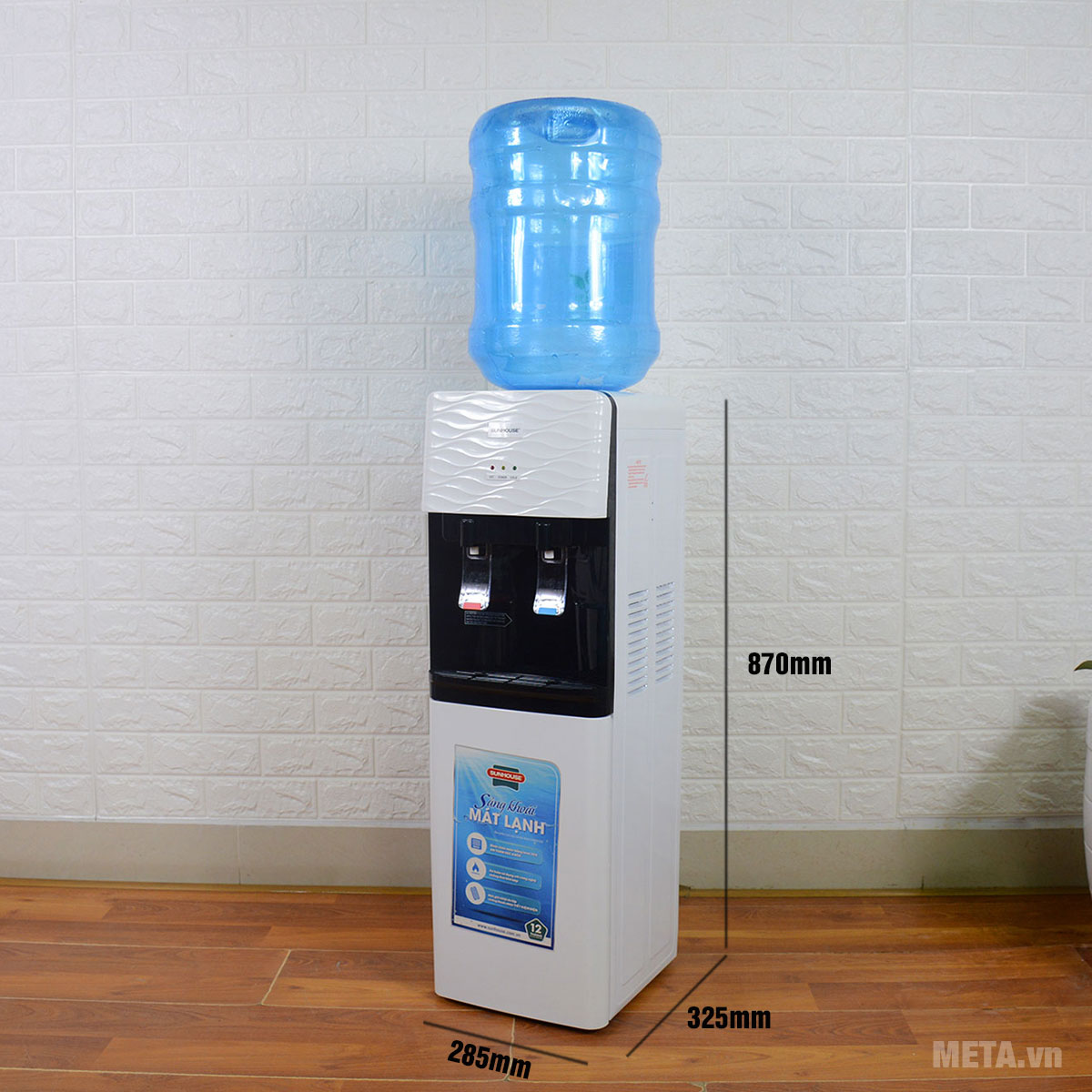 Kích thước cây nước nóng lạnh SHD9615 