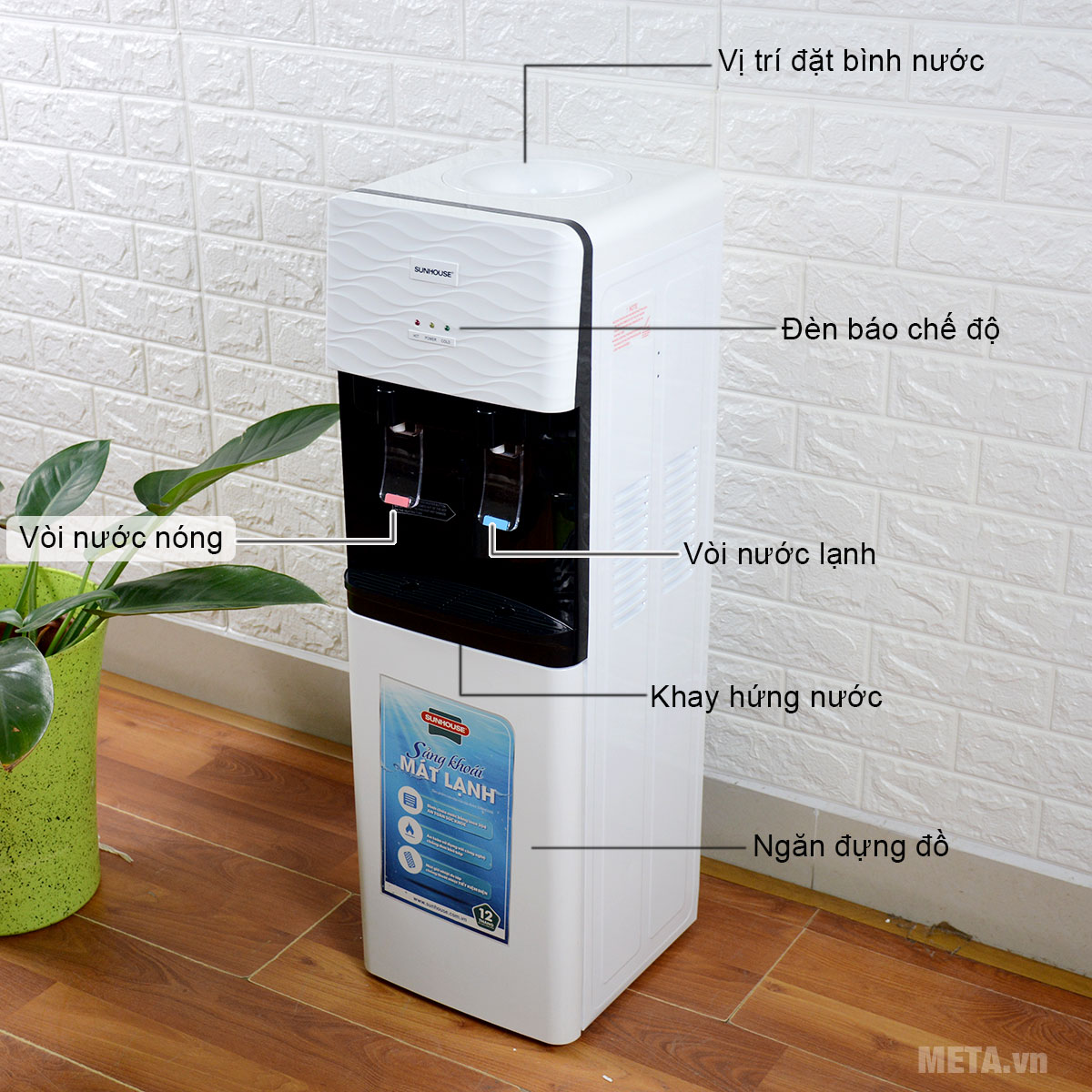 Cấu tạo cây nước nóng lạnh SHD9615