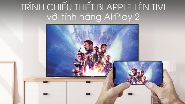 Trình chiếu thiết bị Apple lên tivi