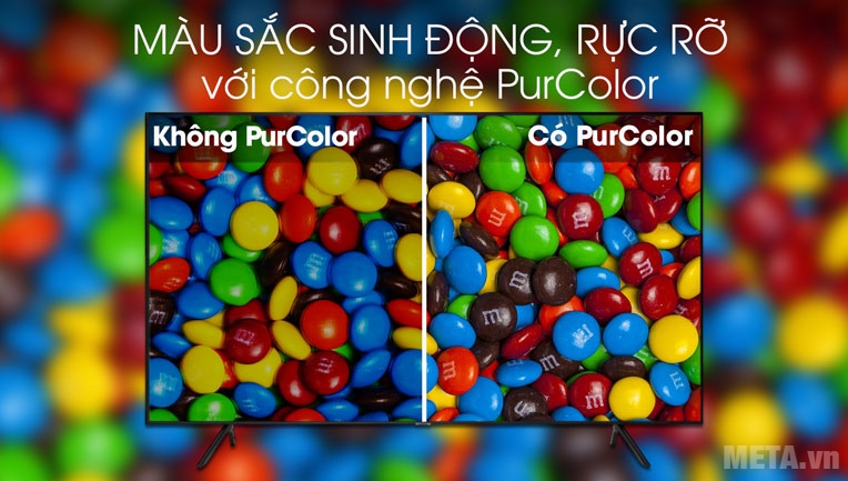 Samsung UA70RU7200 có công nghệ Pur Color 