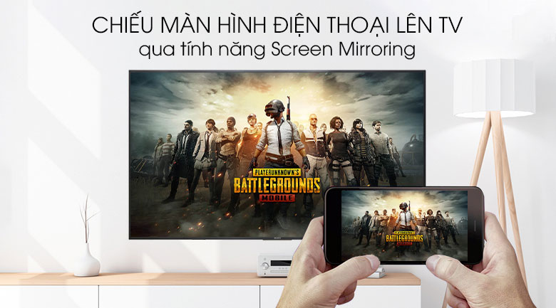 Trình chiếu chia sẻ chương trình giải trí từ điện thoại lên tivi