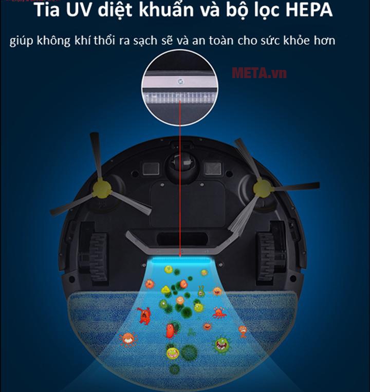 Robot hút bụi và lau nhà