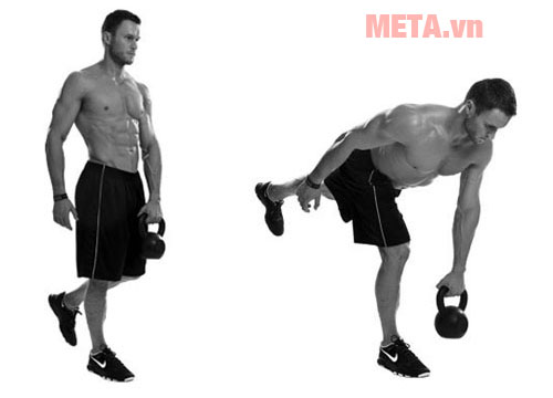 Bài tập Kettlebell One Legged Deadlift