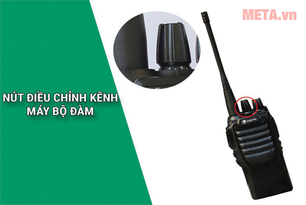 Nút điều chỉnh kênh cho bộ đàm