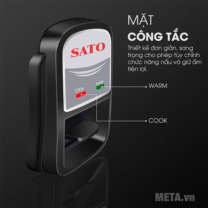 Nồi cơm điện Sato VN-S100-100A - 10 lít