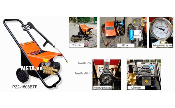 Máy rửa xe cao áp Projet P22-1508BTF (2.2kw)