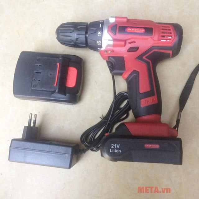 Máy khoan pin Amaxtools AM 21V
