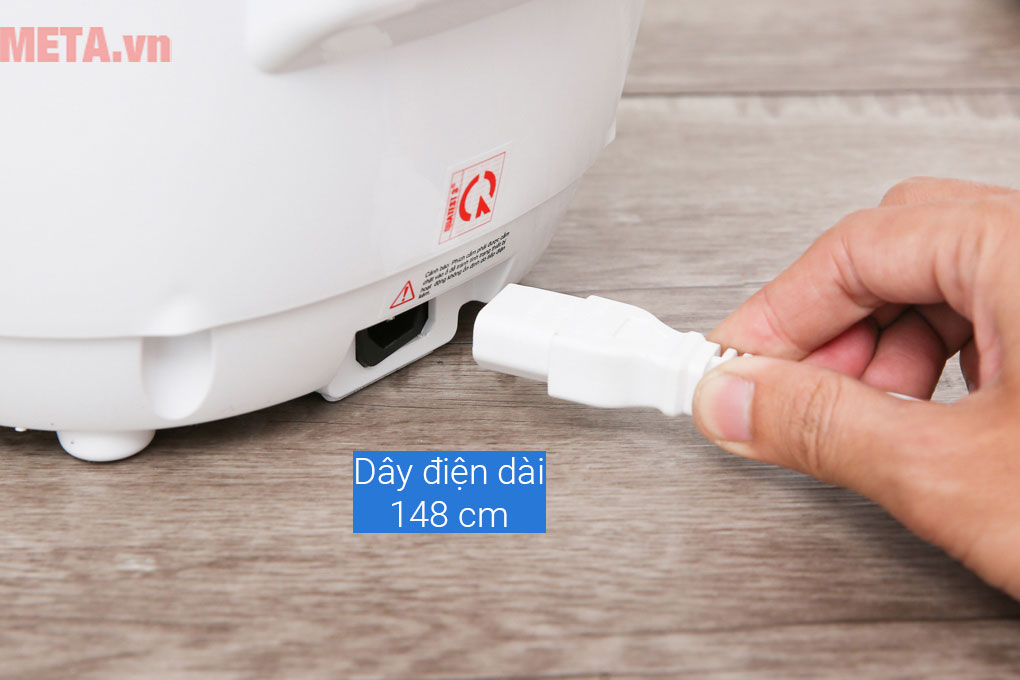 Dây điện nồi cơm điện tử Sharp KS-COM181CV-GL có thể tháo rời