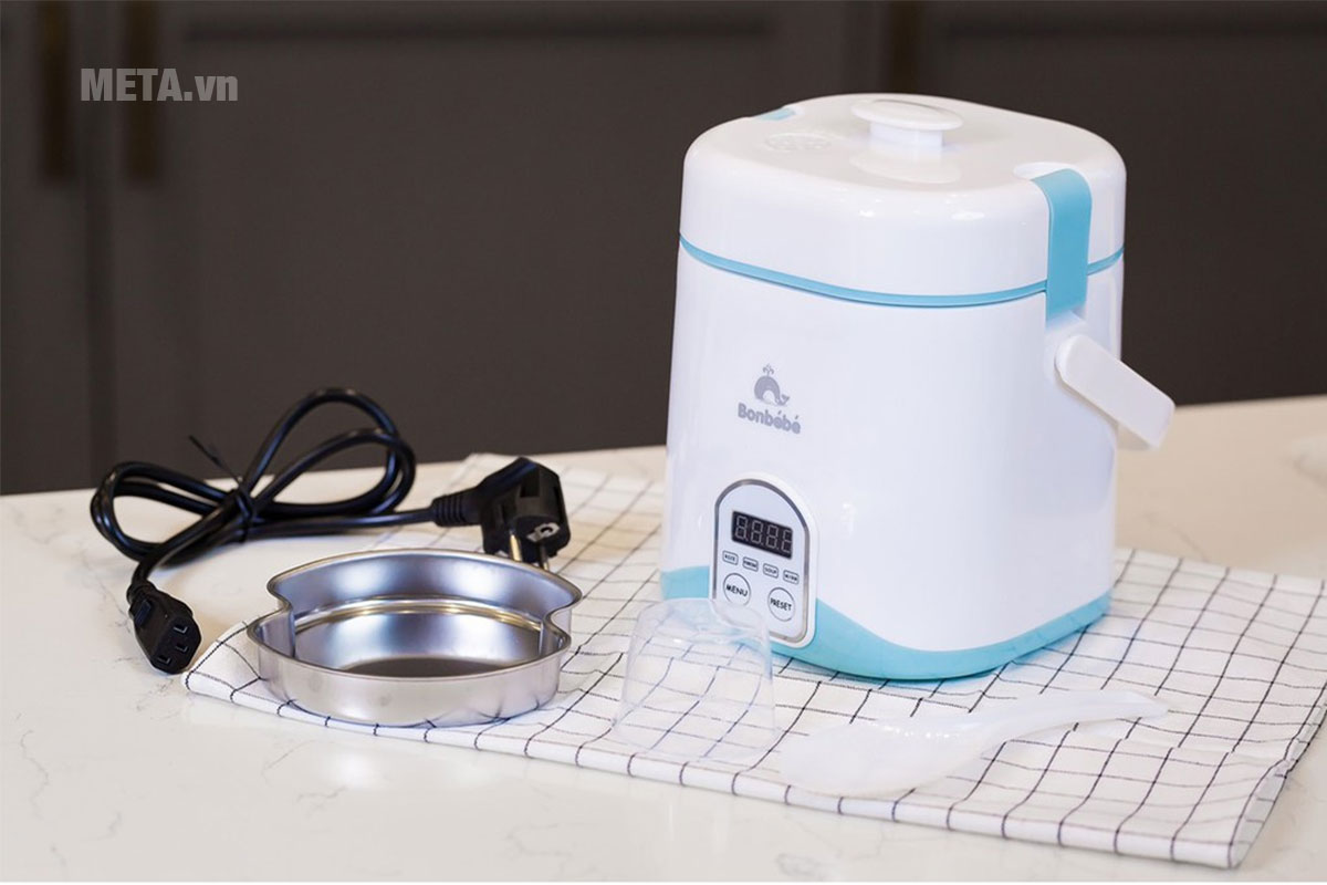 Nồi nấu đa năng Bonbébé BB-09 màu xanh