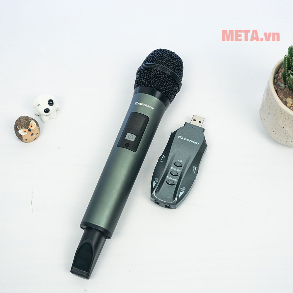 Mic không dây dễ dàng kết nối với loa bluetooth, tivi