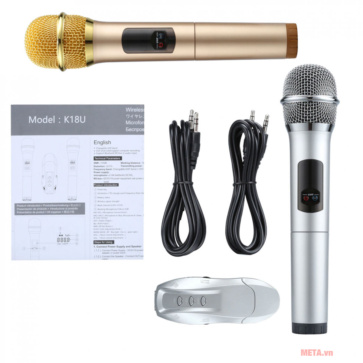 Trọn bộ sản phẩm micro karaoke Excelvan K18U