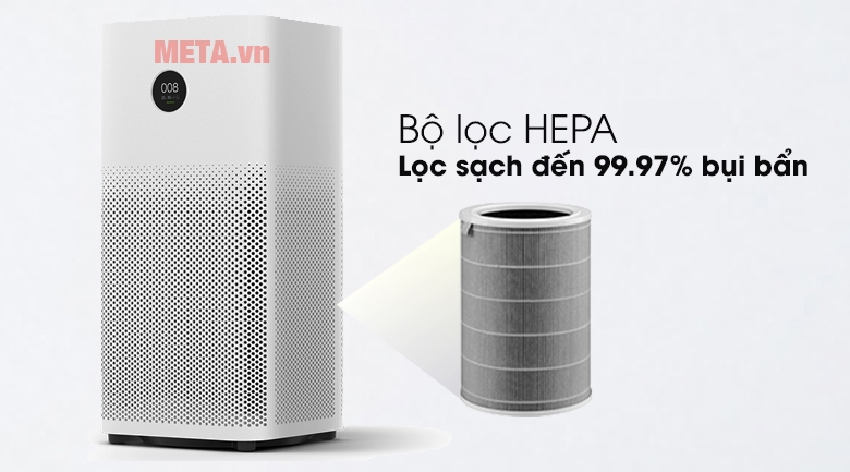 Máy lọc không khí Xiaomi Air Purifier 3H trang bị bộ lọc HEPA cao cấp