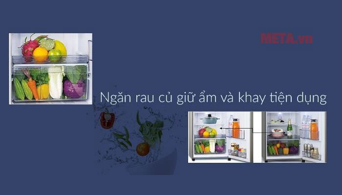 Tủ lạnh Panasonic inverter 234 lít NR-BL267VSV1