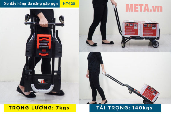 Xe đẩy hàng gấp gọn