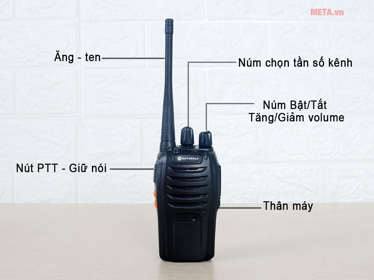 Cấu tạo bộ đàm Motorola GP 998