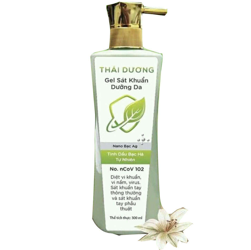 Gel rửa tay khô sát khuẩn Thái Dương 300ml (Nano Bạc)