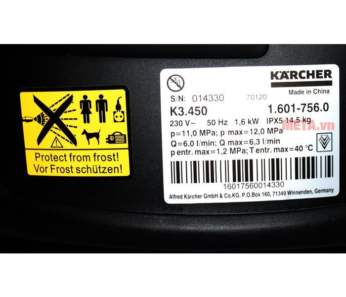 Máy phun áp lực Karcher K3 450