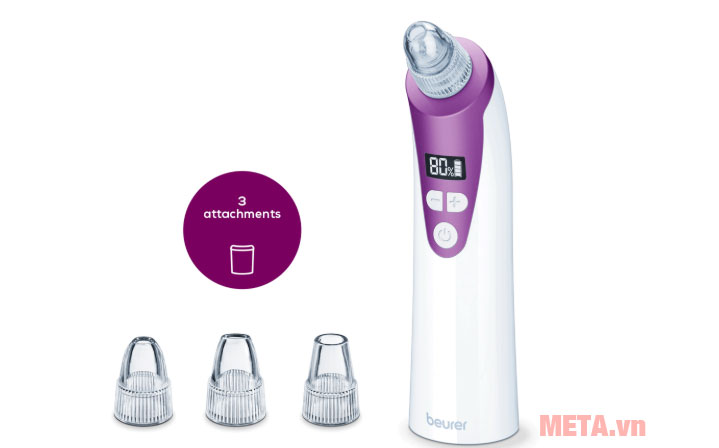 Máy có 3 đầu hút lỗ chân lông và cải thiện da