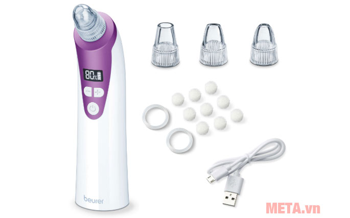 Trọn bộ sản phẩm máy hút mụn và làm sạch lỗ chân lông Beurer FC40