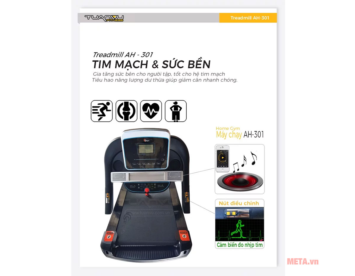 Các chức năng của máy chạy bộ