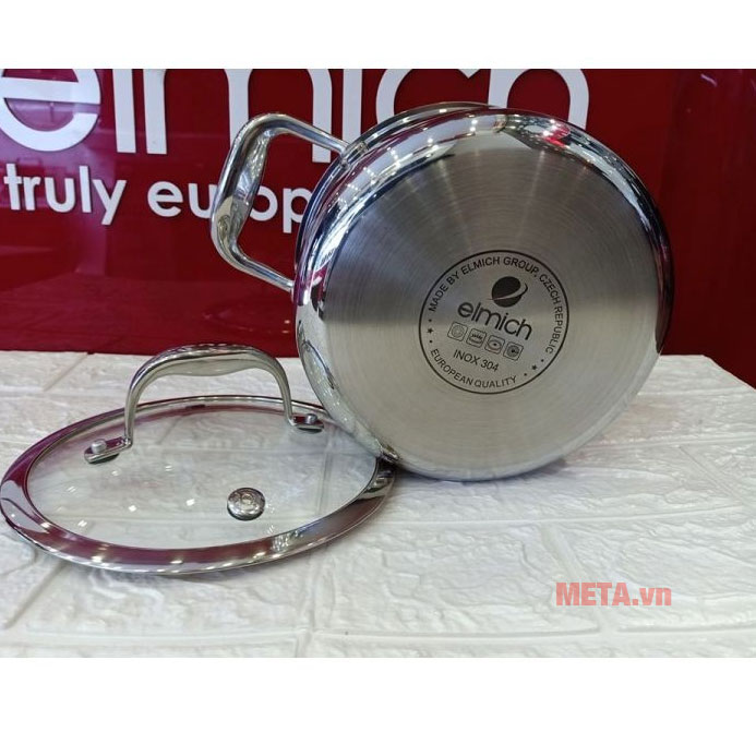 Nồi Inox 3 lớp cao cấp đáy liền Elmich Trimax XS EL-3746 size 18cm